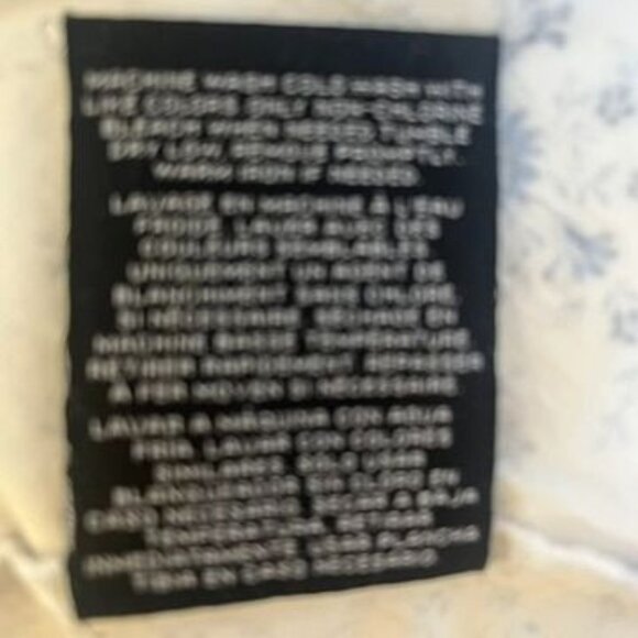 Vtg Ralph Lauren Standard Pillowcases Set Of 2 Cottage Floral Blue Gray White - Picture 5 of 5